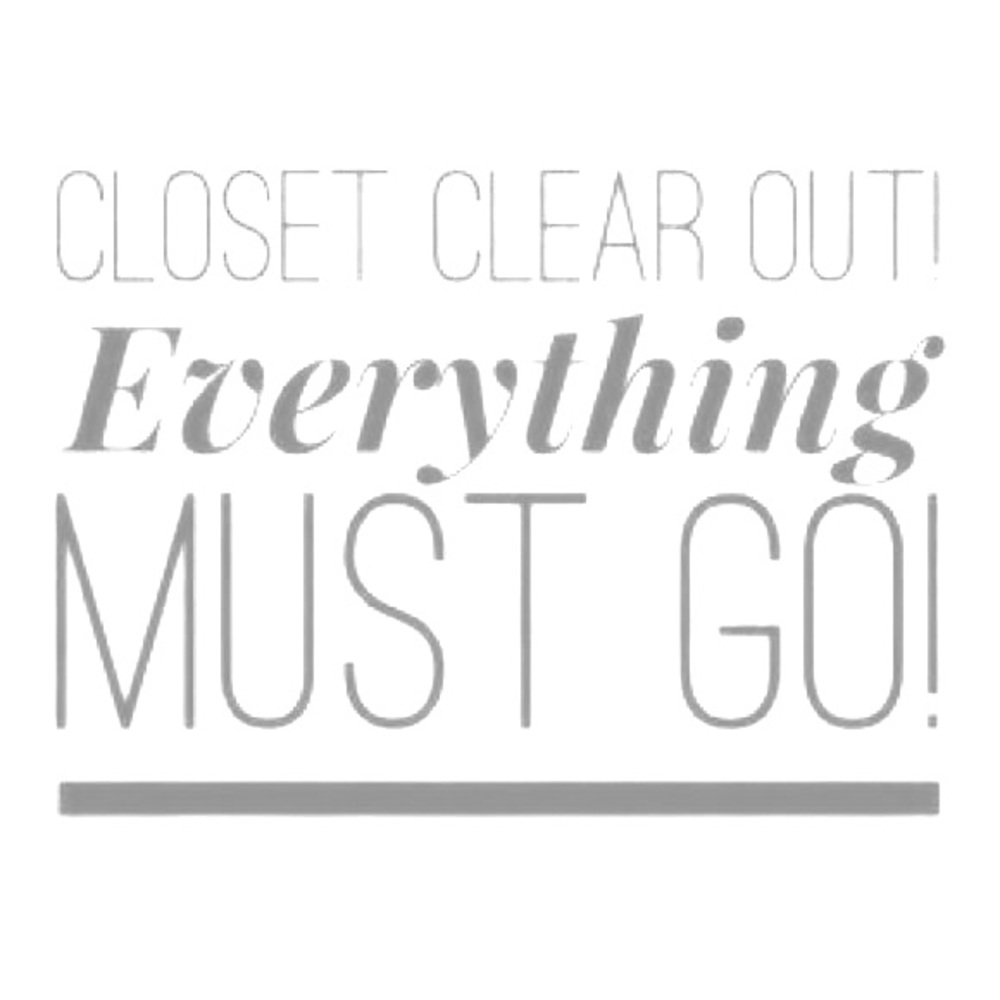 CLEANING OUT MY CLOSET! EVERYTHING MUST GO!Offers?